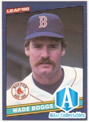 Wade Boggs Boston Red Sox Baseball LEAF 1986 #168